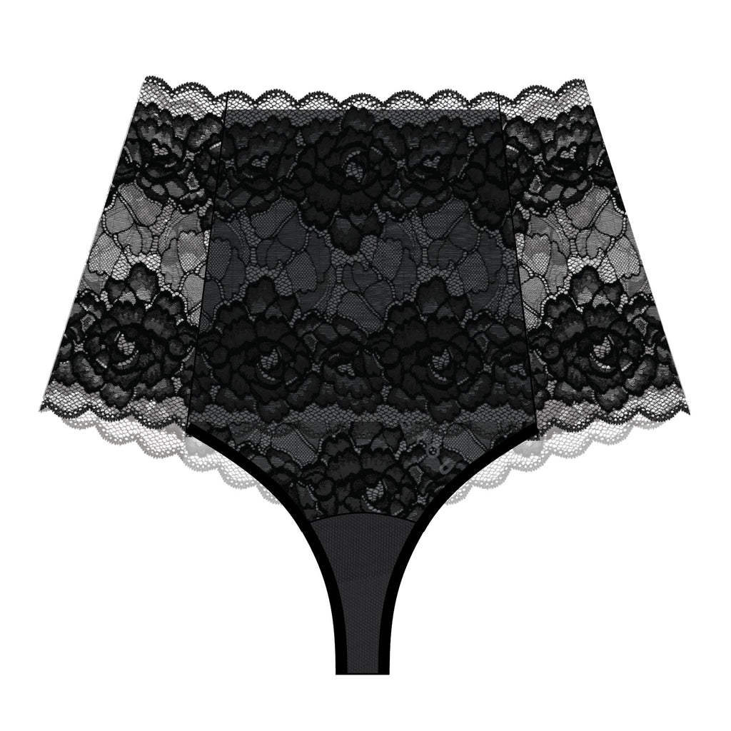 Rebel rose Lingerie product image render zwart